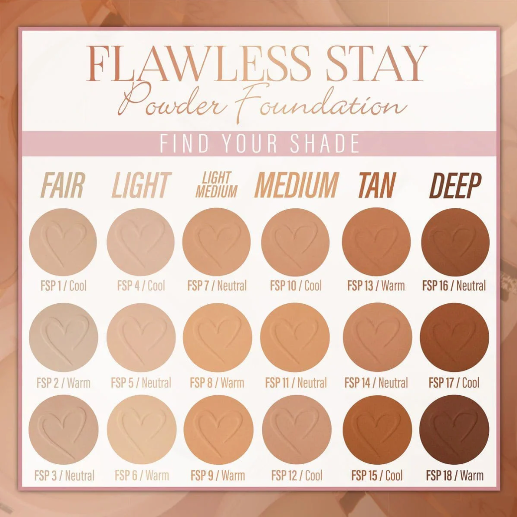 Flawless stay powder foundation- Beauty creations