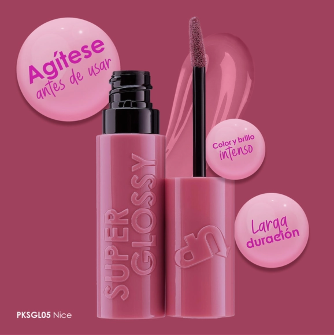 Super glossy - Pink up
