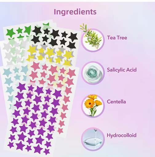 Pimple patch estrellas