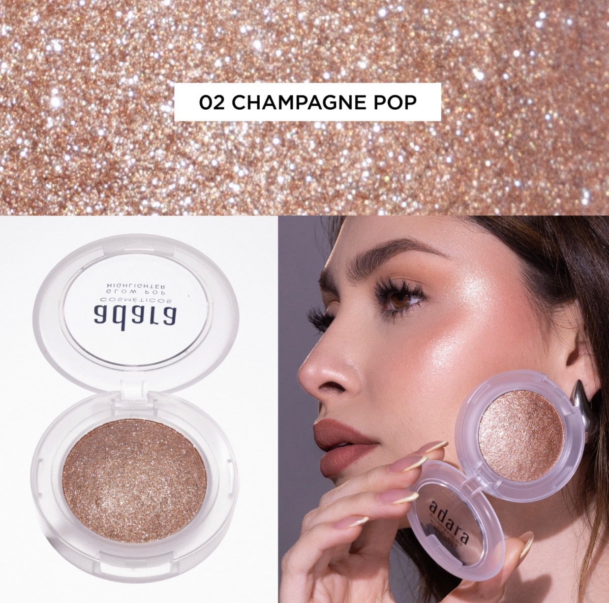 Glow pop highlighter - adara